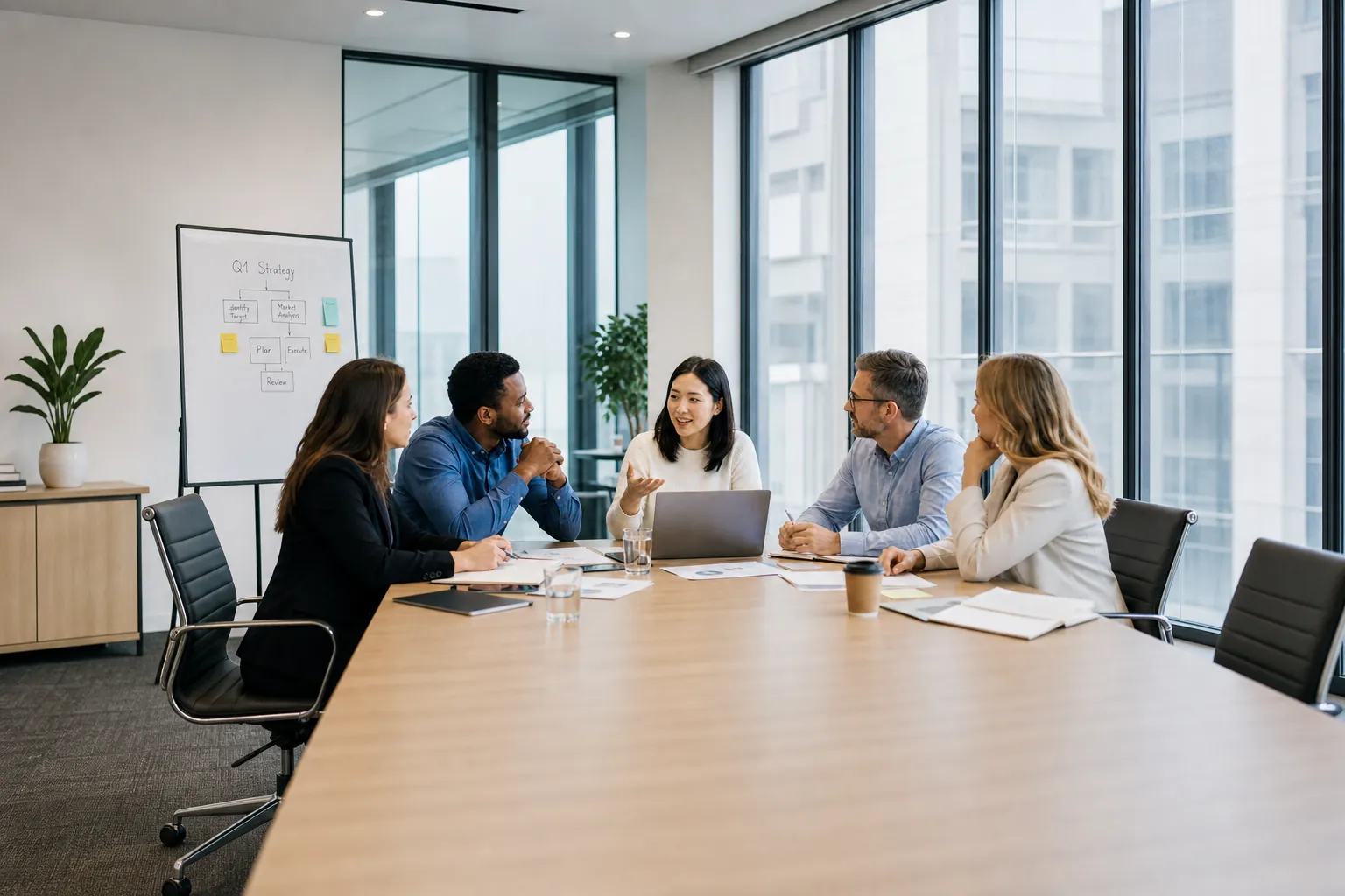 People discussing job details